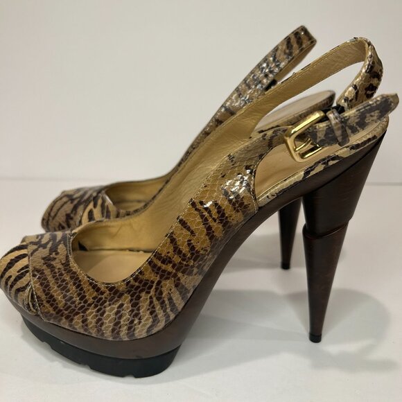 STUART WEITZMAN Wessex Limited Edition Snake Print Platform Shoe - Picture 2 of 6